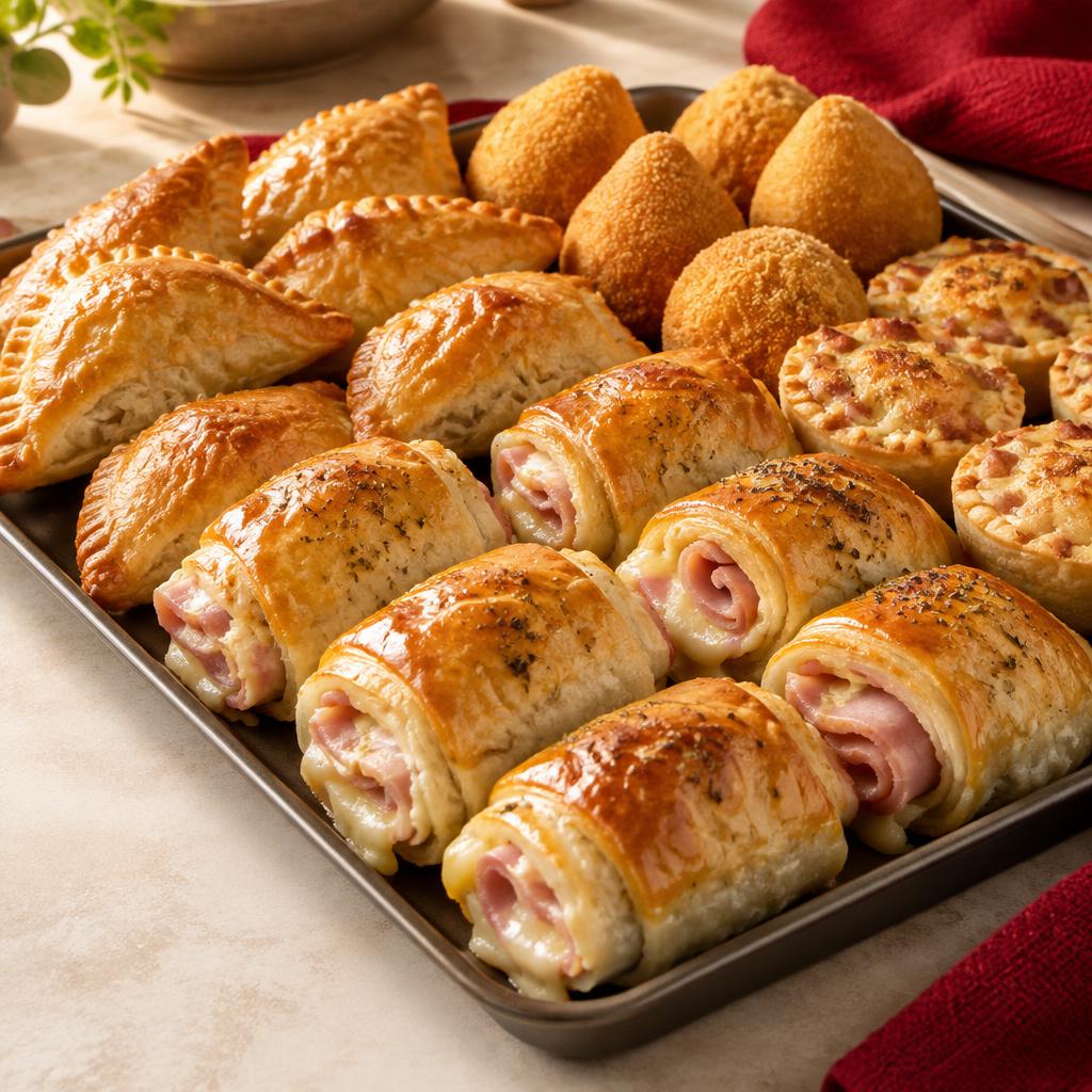 Enroladinho de Presunto e Queijo